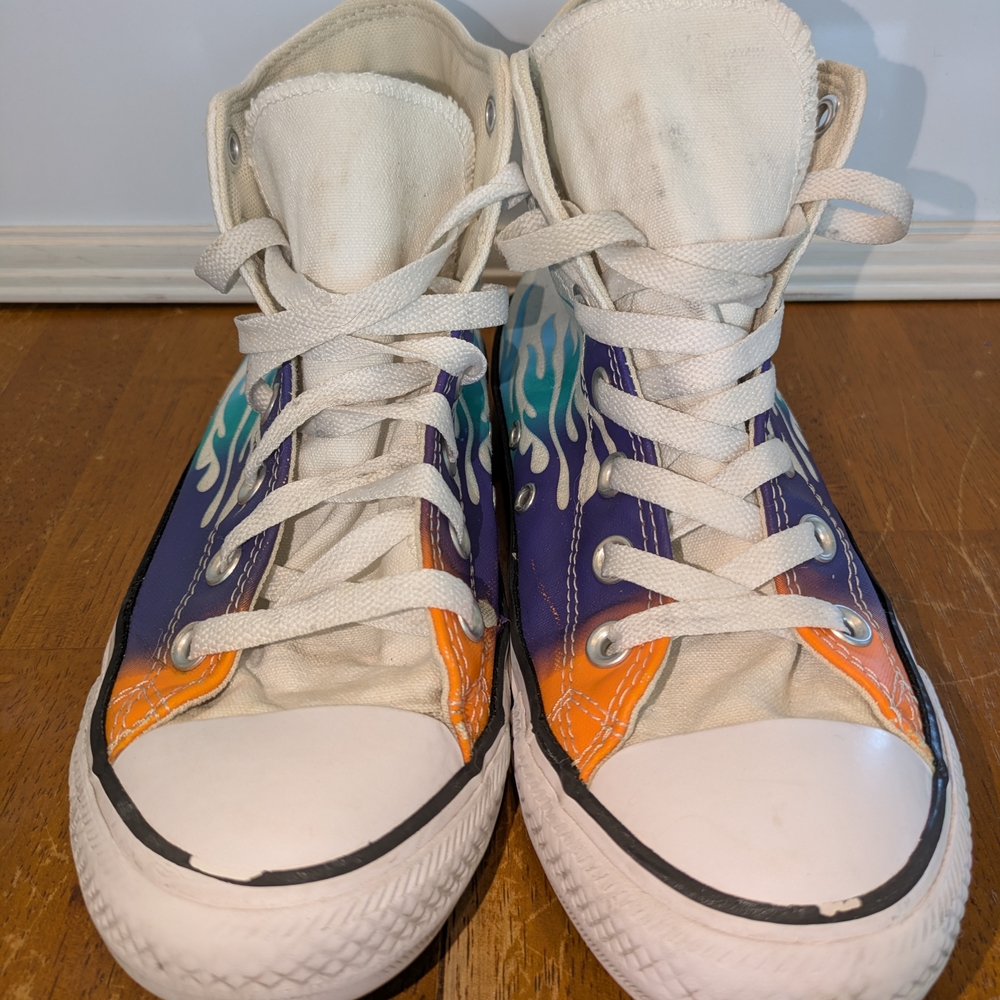 Converse Chuck Taylor All Star Flame High Top Sneakers Women’s 7.5 / Men's 5.5 - Picture 3 of 9